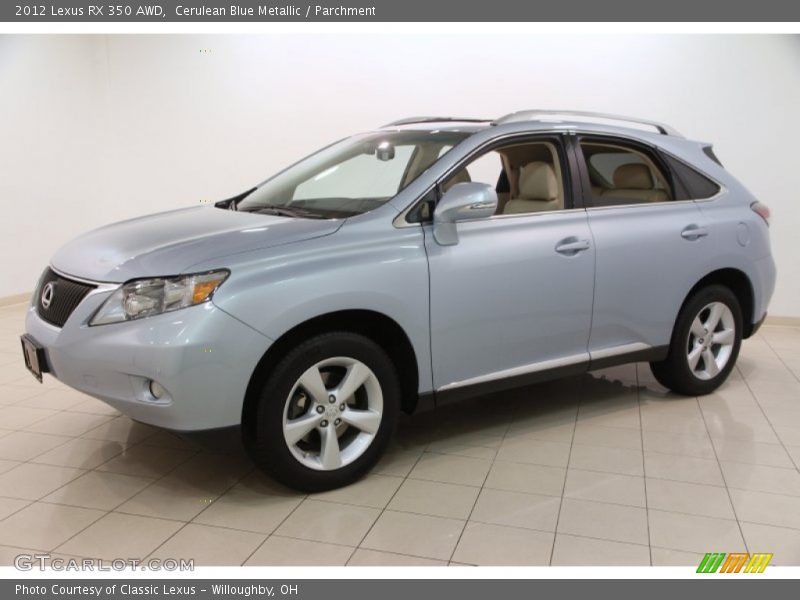 Cerulean Blue Metallic / Parchment 2012 Lexus RX 350 AWD