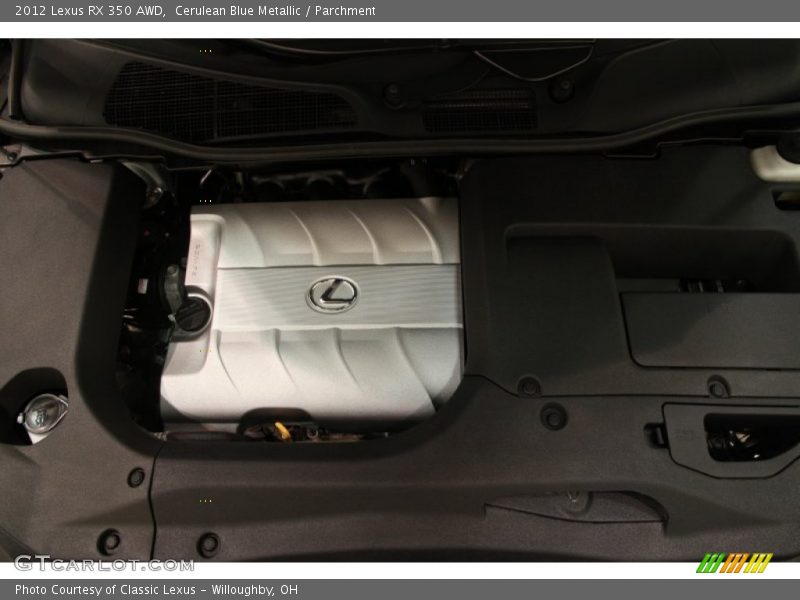 Cerulean Blue Metallic / Parchment 2012 Lexus RX 350 AWD