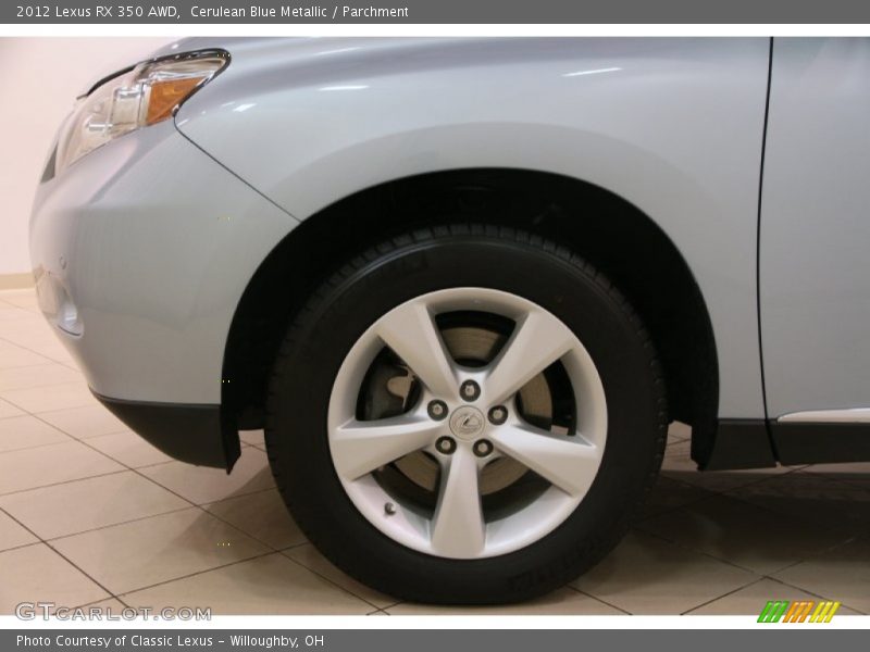 Cerulean Blue Metallic / Parchment 2012 Lexus RX 350 AWD