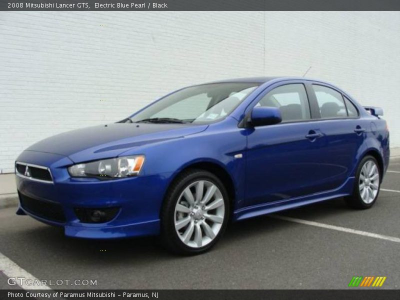 Electric Blue Pearl / Black 2008 Mitsubishi Lancer GTS