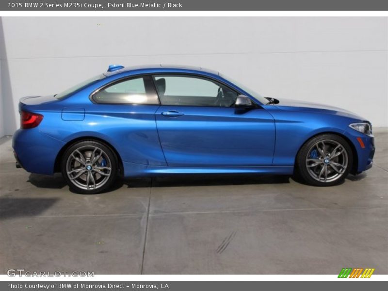 Estoril Blue Metallic / Black 2015 BMW 2 Series M235i Coupe