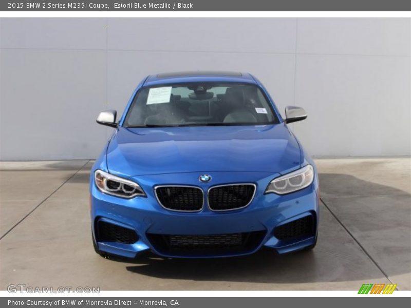Estoril Blue Metallic / Black 2015 BMW 2 Series M235i Coupe
