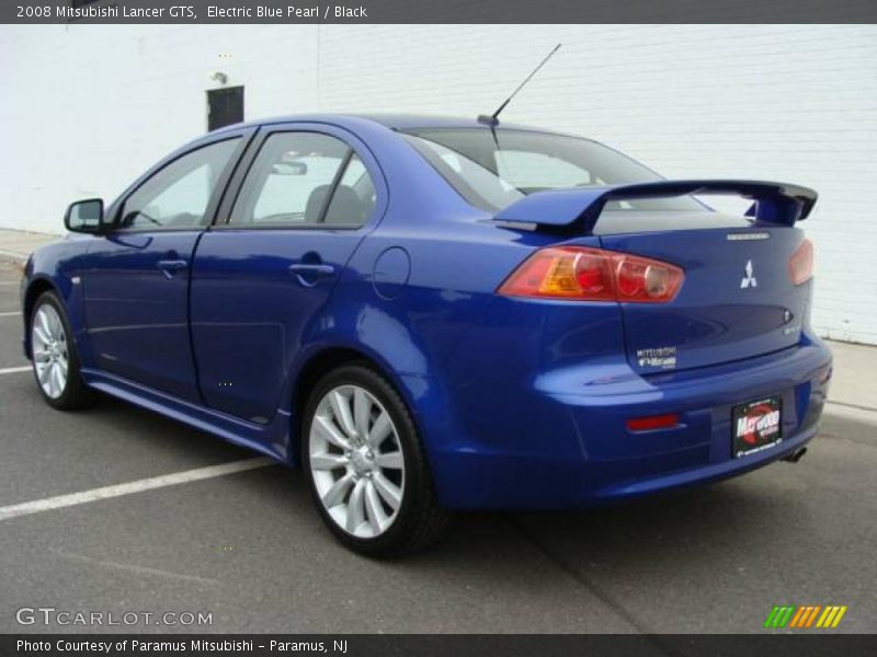 Electric Blue Pearl / Black 2008 Mitsubishi Lancer GTS