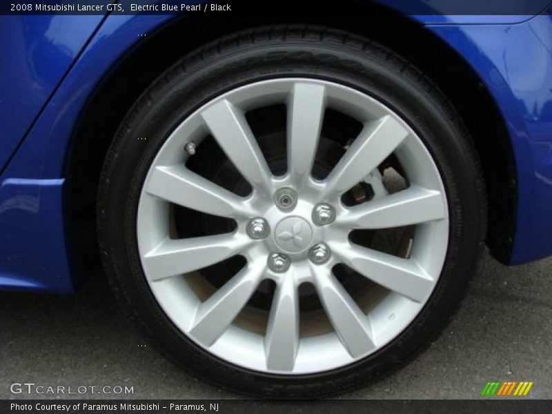 Electric Blue Pearl / Black 2008 Mitsubishi Lancer GTS