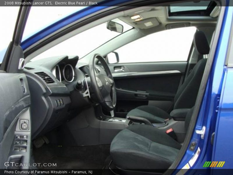 Electric Blue Pearl / Black 2008 Mitsubishi Lancer GTS