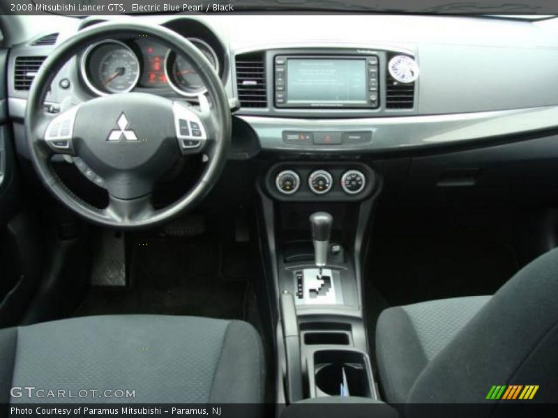 Electric Blue Pearl / Black 2008 Mitsubishi Lancer GTS