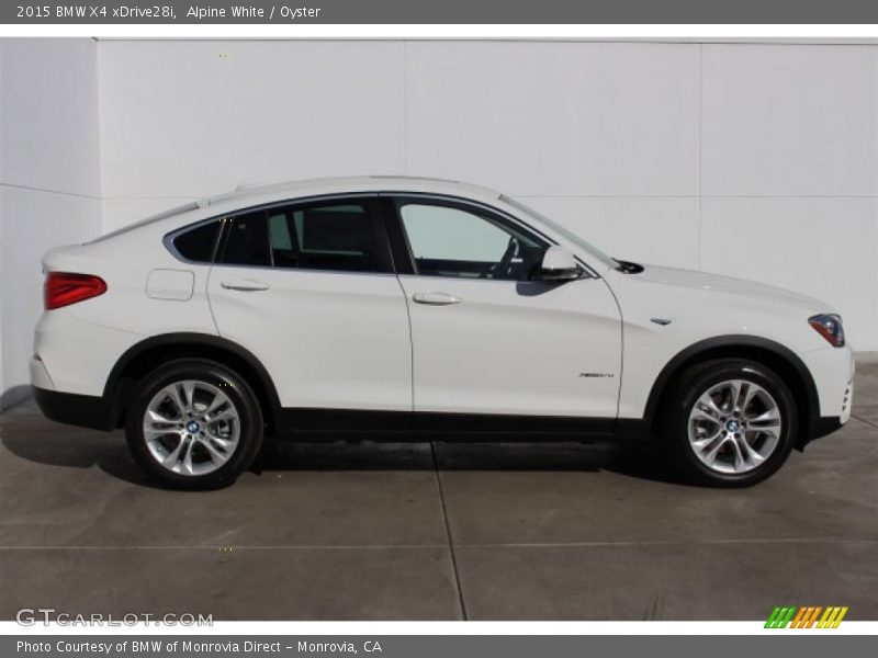 Alpine White / Oyster 2015 BMW X4 xDrive28i