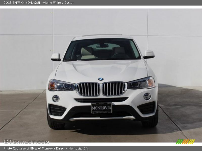 Alpine White / Oyster 2015 BMW X4 xDrive28i