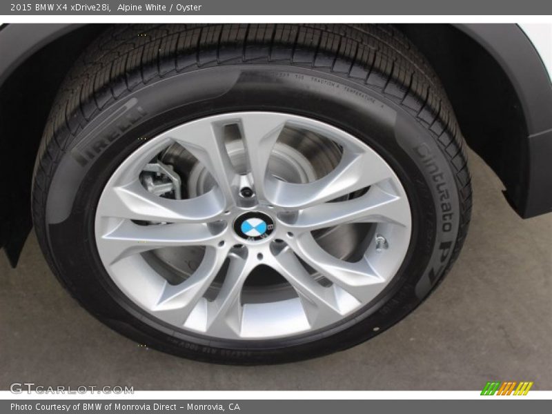 Alpine White / Oyster 2015 BMW X4 xDrive28i
