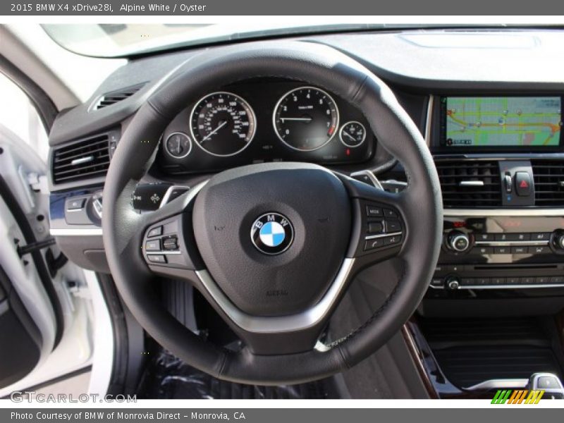 Alpine White / Oyster 2015 BMW X4 xDrive28i