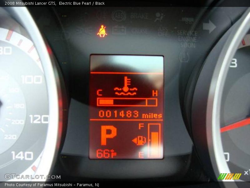 Electric Blue Pearl / Black 2008 Mitsubishi Lancer GTS