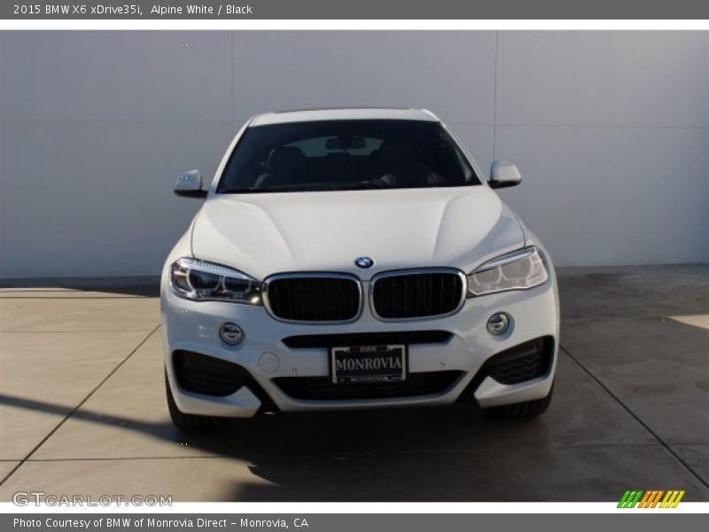 Alpine White / Black 2015 BMW X6 xDrive35i
