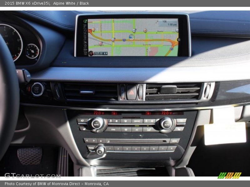 Alpine White / Black 2015 BMW X6 xDrive35i