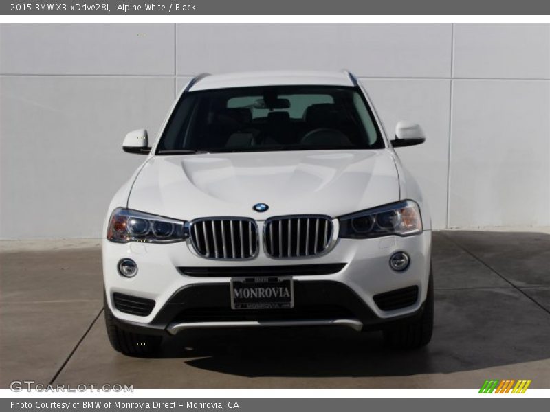 Alpine White / Black 2015 BMW X3 xDrive28i