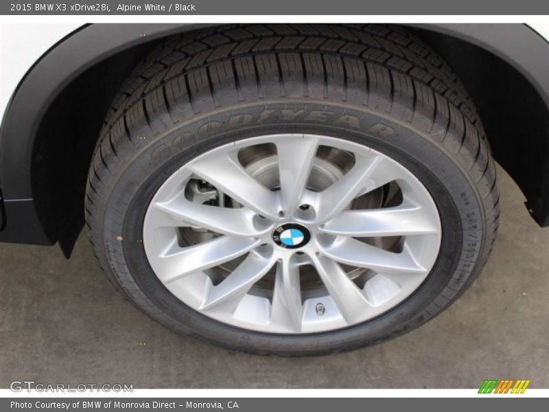 Alpine White / Black 2015 BMW X3 xDrive28i