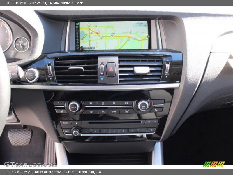 Alpine White / Black 2015 BMW X3 xDrive28i