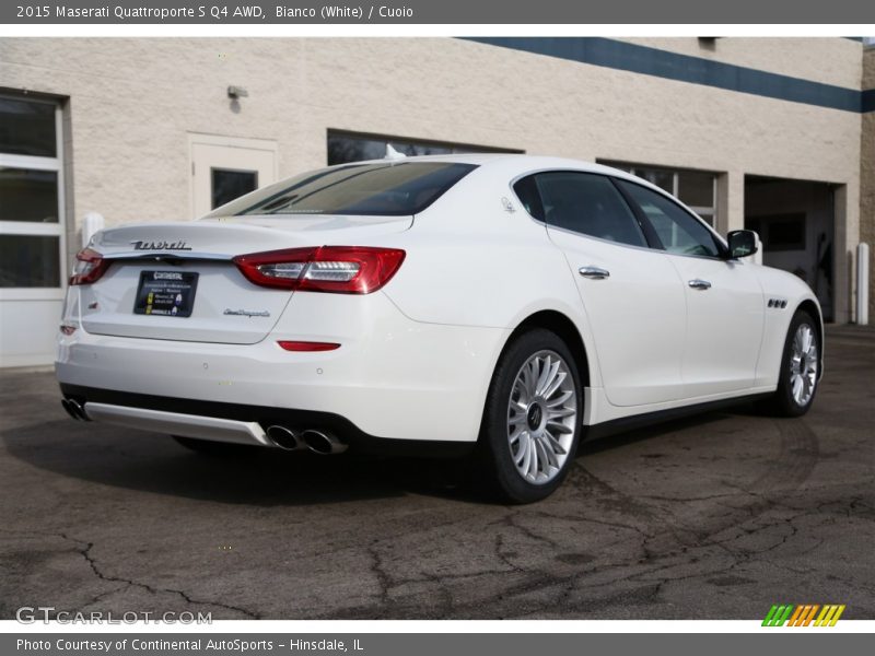 Bianco (White) / Cuoio 2015 Maserati Quattroporte S Q4 AWD