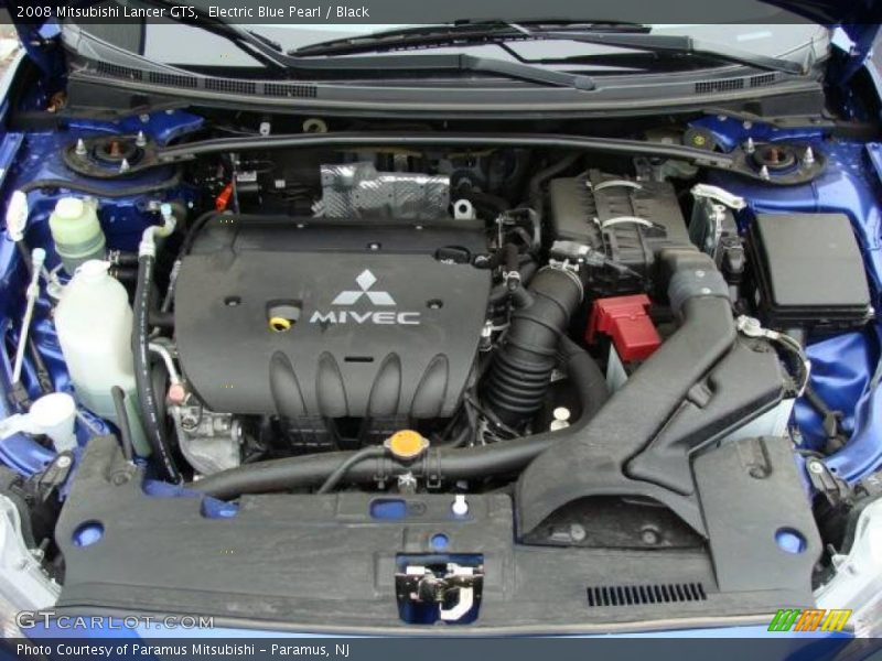 Electric Blue Pearl / Black 2008 Mitsubishi Lancer GTS