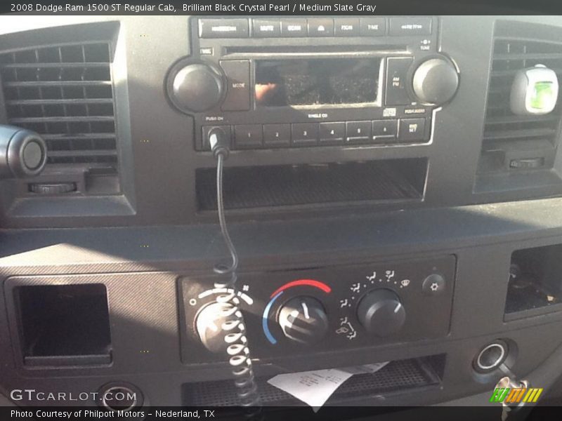 Brilliant Black Crystal Pearl / Medium Slate Gray 2008 Dodge Ram 1500 ST Regular Cab