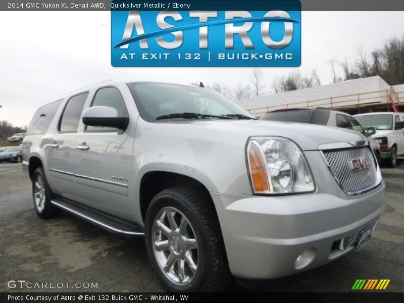 Quicksilver Metallic / Ebony 2014 GMC Yukon XL Denali AWD