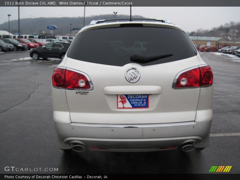 White Diamond Tricoat / Cashmere/Cocoa 2011 Buick Enclave CXL AWD