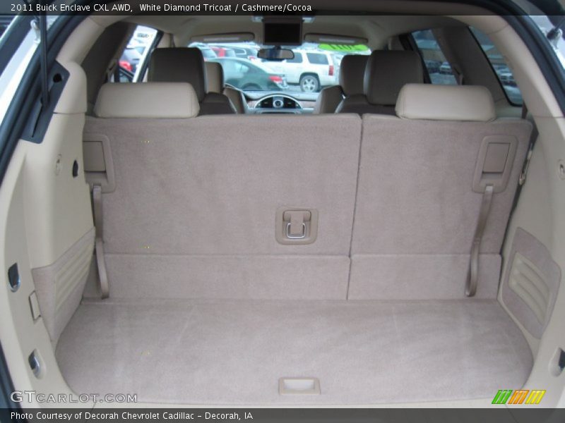 White Diamond Tricoat / Cashmere/Cocoa 2011 Buick Enclave CXL AWD