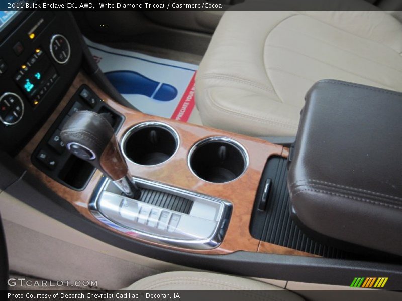 White Diamond Tricoat / Cashmere/Cocoa 2011 Buick Enclave CXL AWD