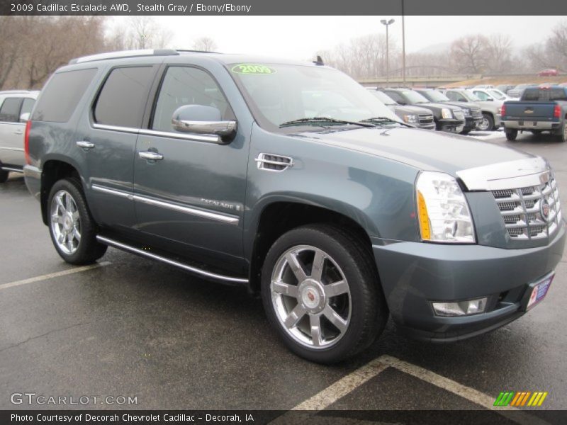 Stealth Gray / Ebony/Ebony 2009 Cadillac Escalade AWD