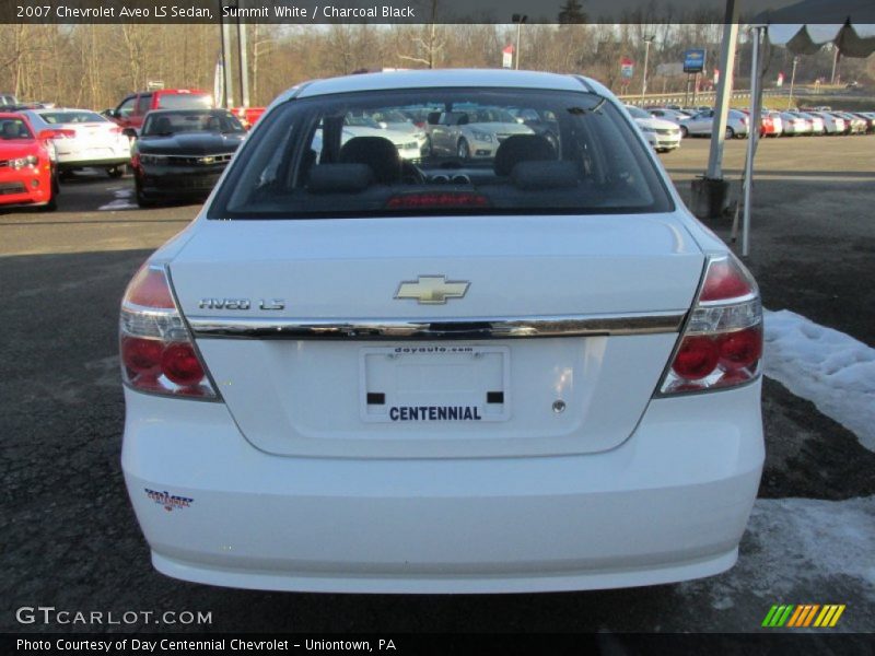 Summit White / Charcoal Black 2007 Chevrolet Aveo LS Sedan