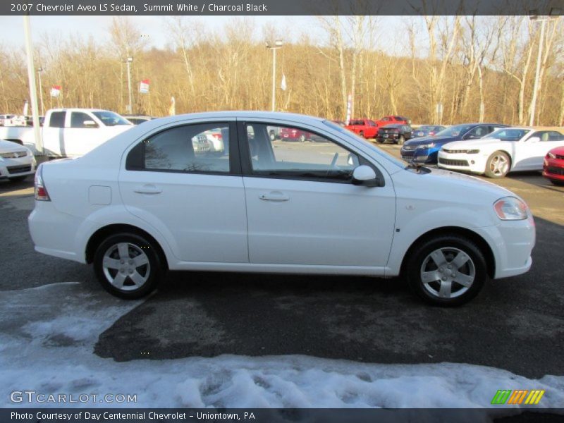 Summit White / Charcoal Black 2007 Chevrolet Aveo LS Sedan