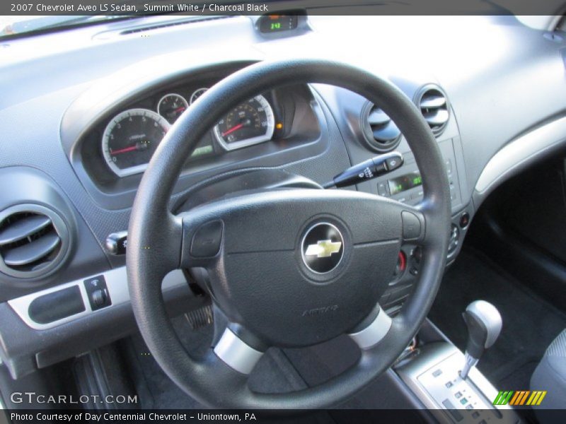 Summit White / Charcoal Black 2007 Chevrolet Aveo LS Sedan