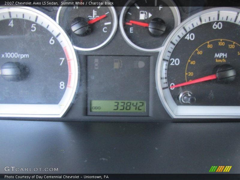 Summit White / Charcoal Black 2007 Chevrolet Aveo LS Sedan