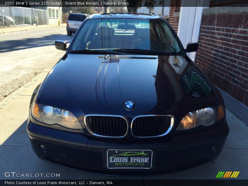 Orient Blue Metallic / Natural Brown 2002 BMW 3 Series 325i Sedan