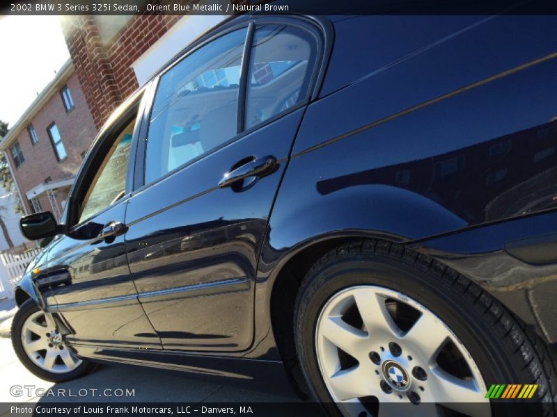 Orient Blue Metallic / Natural Brown 2002 BMW 3 Series 325i Sedan