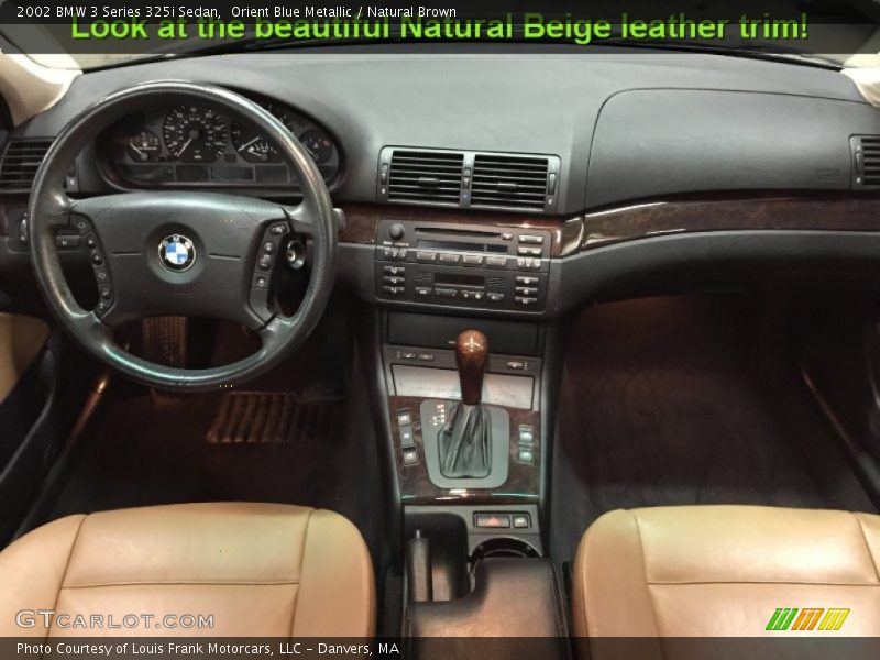 Orient Blue Metallic / Natural Brown 2002 BMW 3 Series 325i Sedan