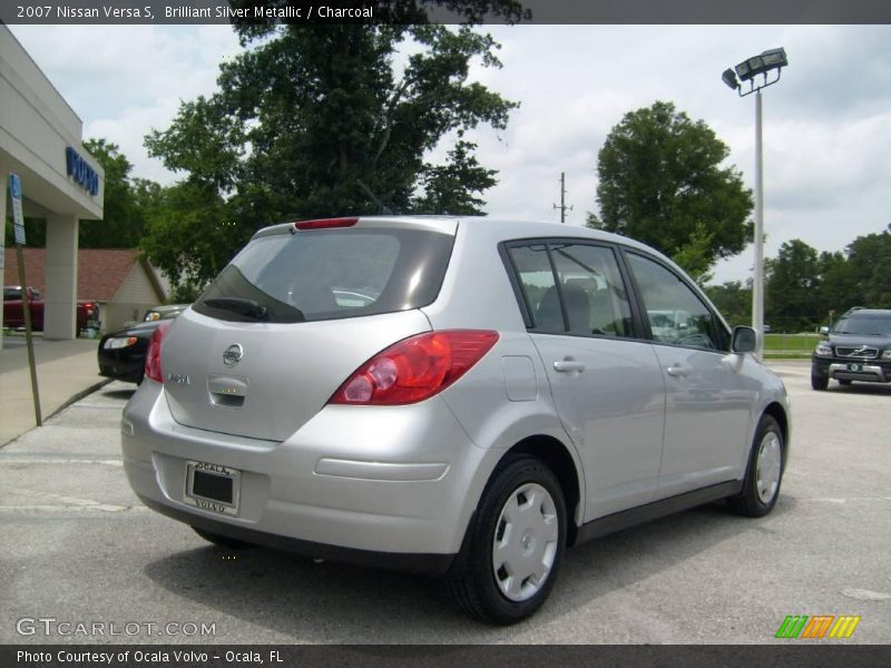 Brilliant Silver Metallic / Charcoal 2007 Nissan Versa S