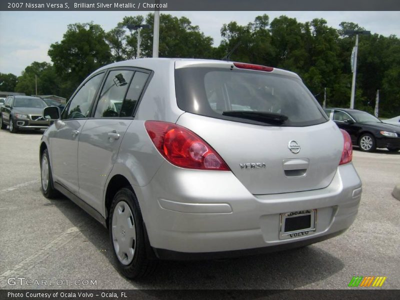 Brilliant Silver Metallic / Charcoal 2007 Nissan Versa S