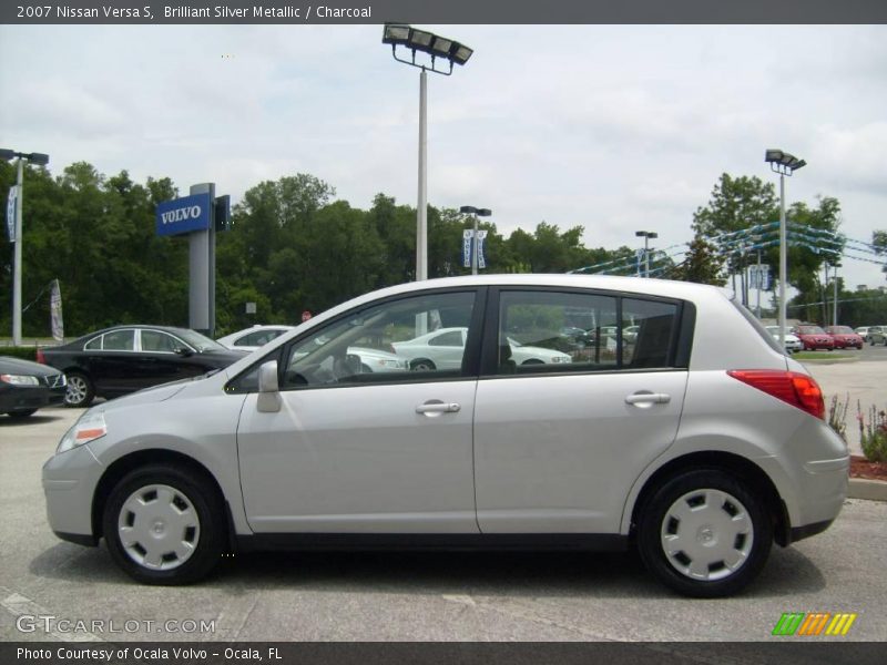 Brilliant Silver Metallic / Charcoal 2007 Nissan Versa S