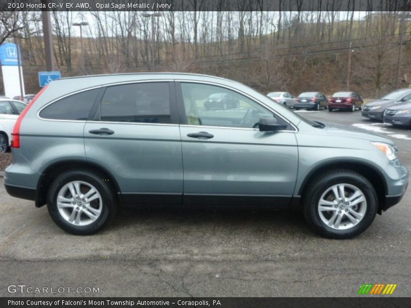 Opal Sage Metallic / Ivory 2010 Honda CR-V EX AWD