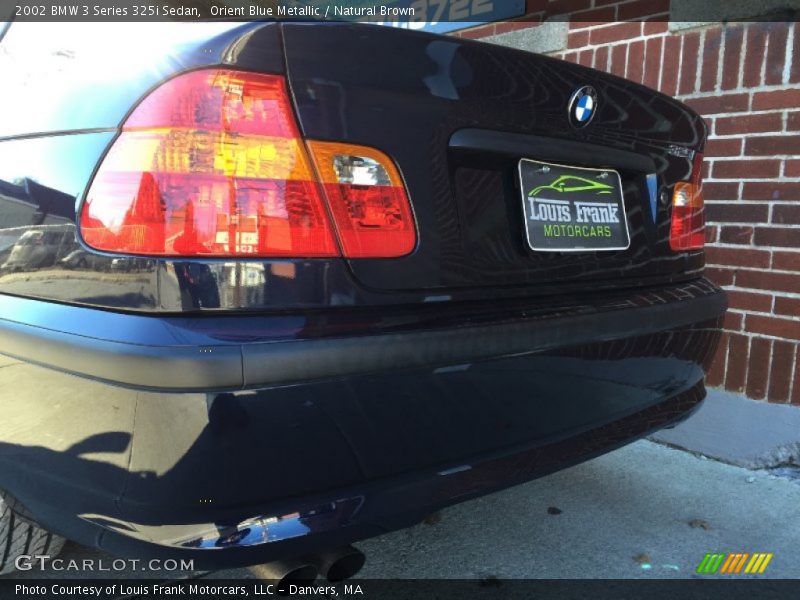 Orient Blue Metallic / Natural Brown 2002 BMW 3 Series 325i Sedan