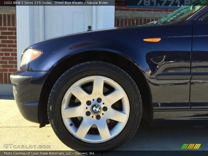 Orient Blue Metallic / Natural Brown 2002 BMW 3 Series 325i Sedan