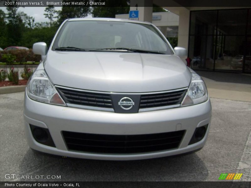 Brilliant Silver Metallic / Charcoal 2007 Nissan Versa S