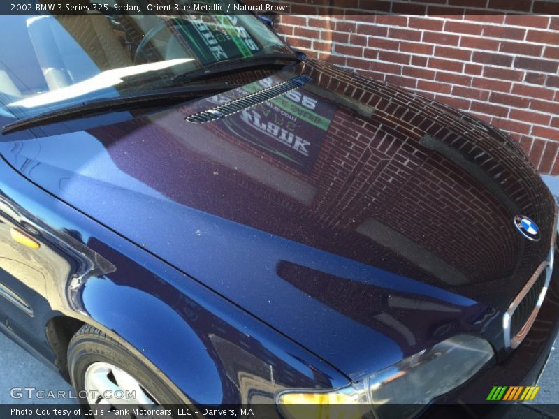 Orient Blue Metallic / Natural Brown 2002 BMW 3 Series 325i Sedan