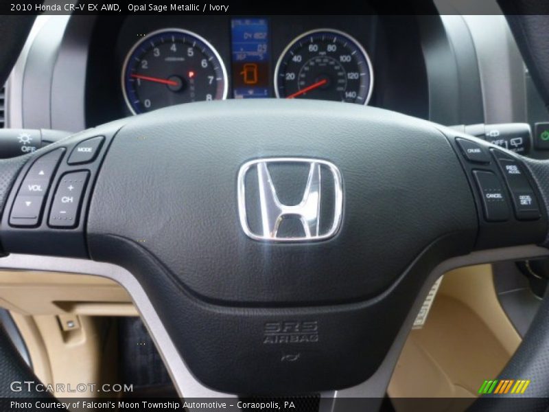 Opal Sage Metallic / Ivory 2010 Honda CR-V EX AWD