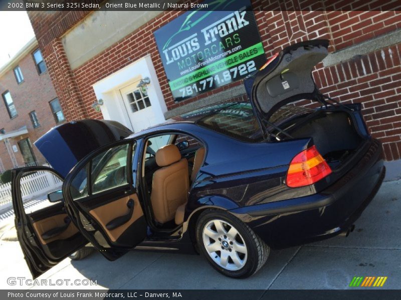 Orient Blue Metallic / Natural Brown 2002 BMW 3 Series 325i Sedan
