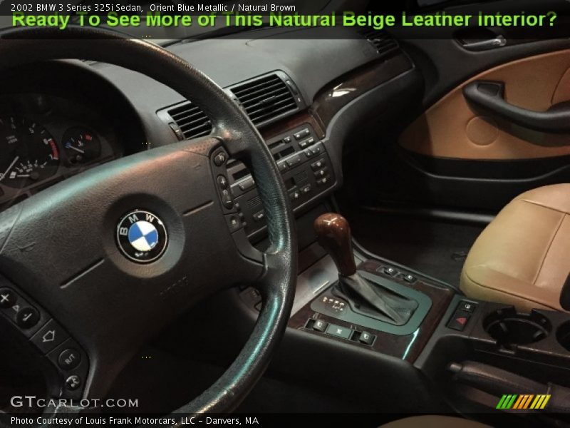 Orient Blue Metallic / Natural Brown 2002 BMW 3 Series 325i Sedan