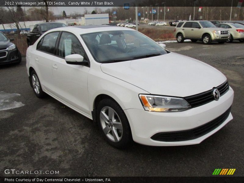 Candy White / Titan Black 2012 Volkswagen Jetta TDI Sedan