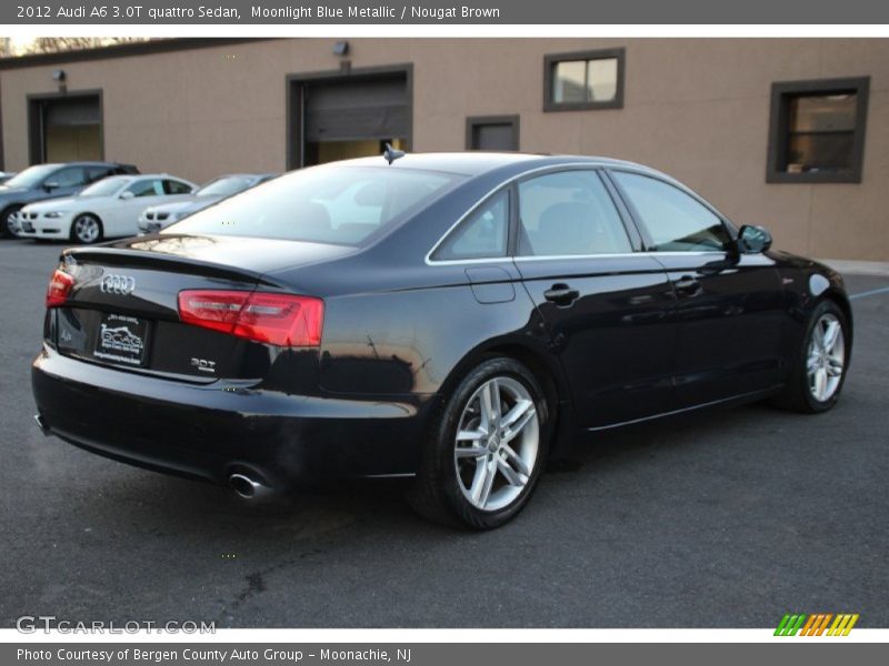 Moonlight Blue Metallic / Nougat Brown 2012 Audi A6 3.0T quattro Sedan