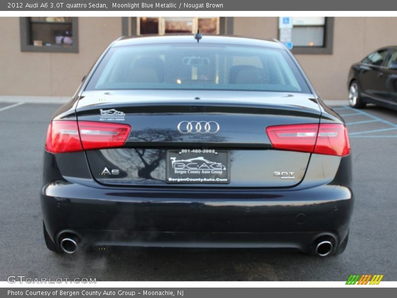 Moonlight Blue Metallic / Nougat Brown 2012 Audi A6 3.0T quattro Sedan