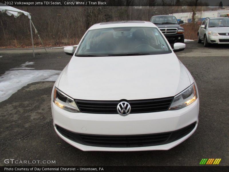 Candy White / Titan Black 2012 Volkswagen Jetta TDI Sedan
